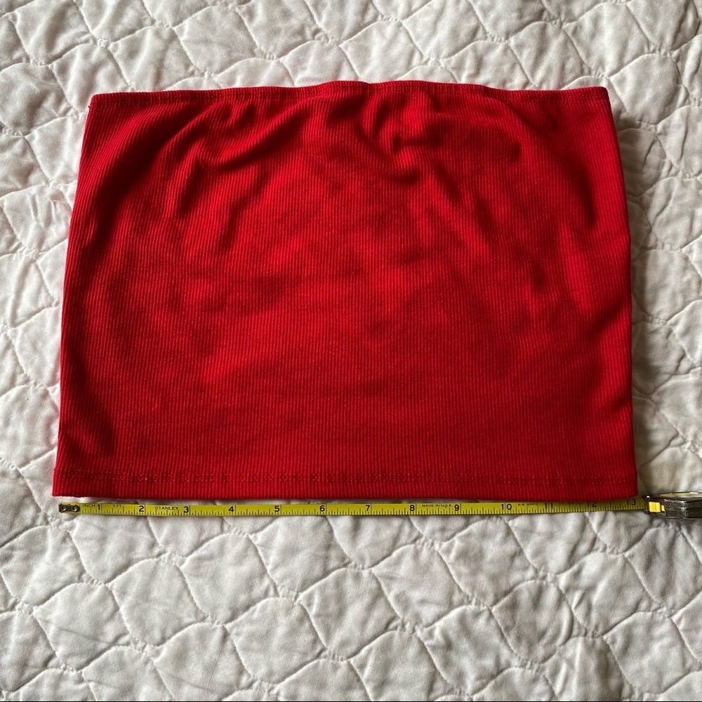 Basic Red Tube Top - Picture 2 of 4